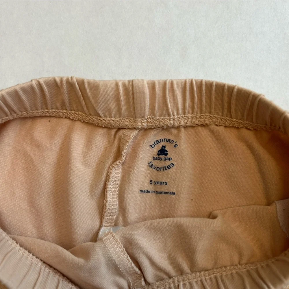 GAP Light Peach Flare Legging Pants | Girls Size 5 | Soft Stretch Playwear